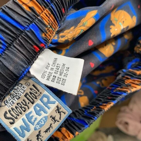 Vintage Cartoon Network 100% silk scooby doo boxer shorts fits xs - Picture 7 of 9